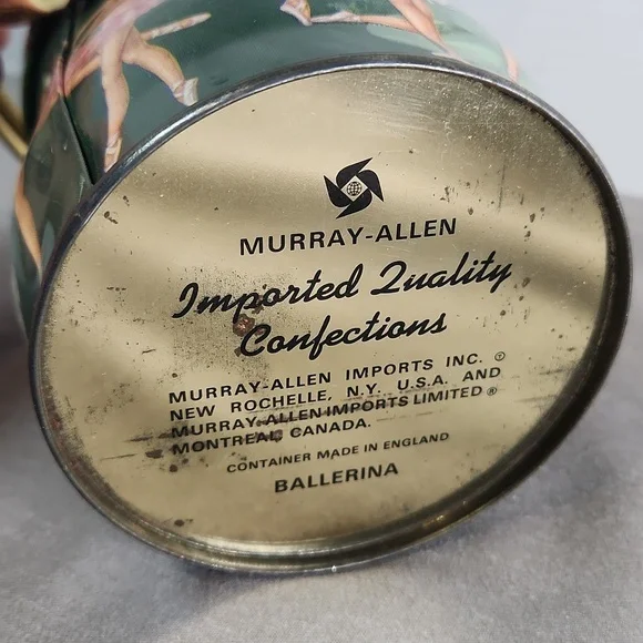 Vintage Murray-Allen "Ballerina" Lidded with handle Tin Can/Box. Made in England - Picture 2 of 5